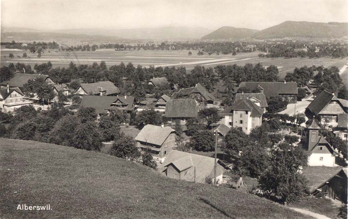 Alberswil. Panorama von Dorf