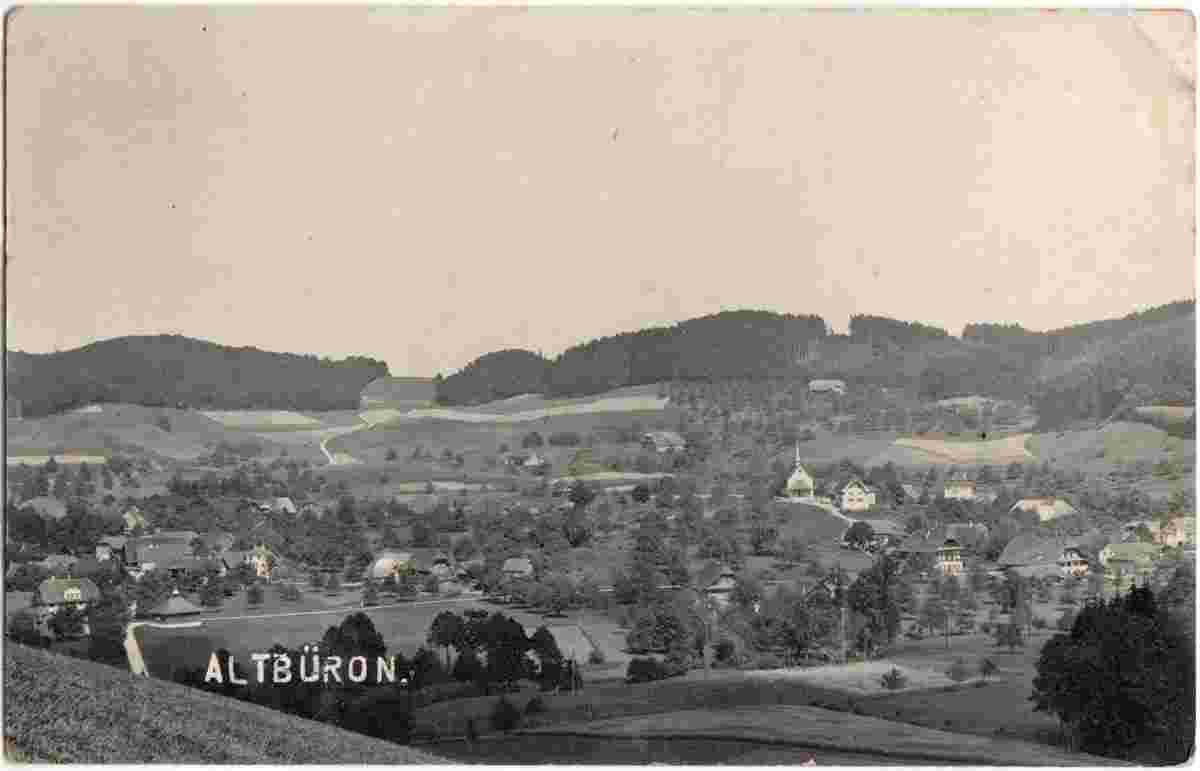 Panorama von Altbüron, um 1930