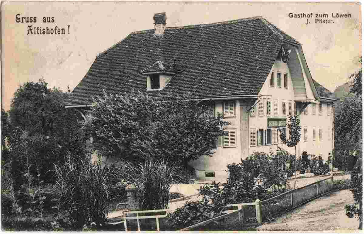 Altishofen. Gasthof zum Löwen J. Pfister, 1907