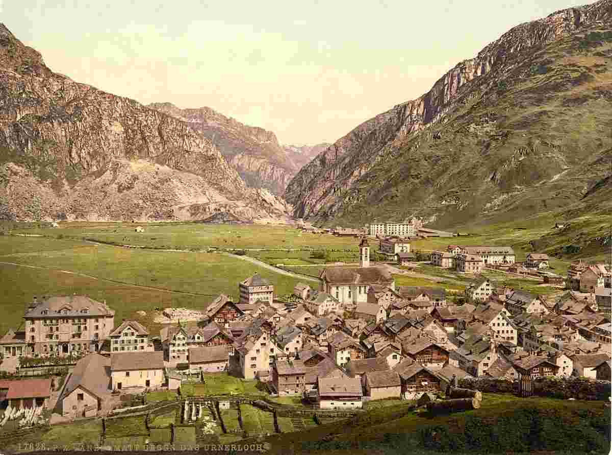 Andermatt. General view, um 1890