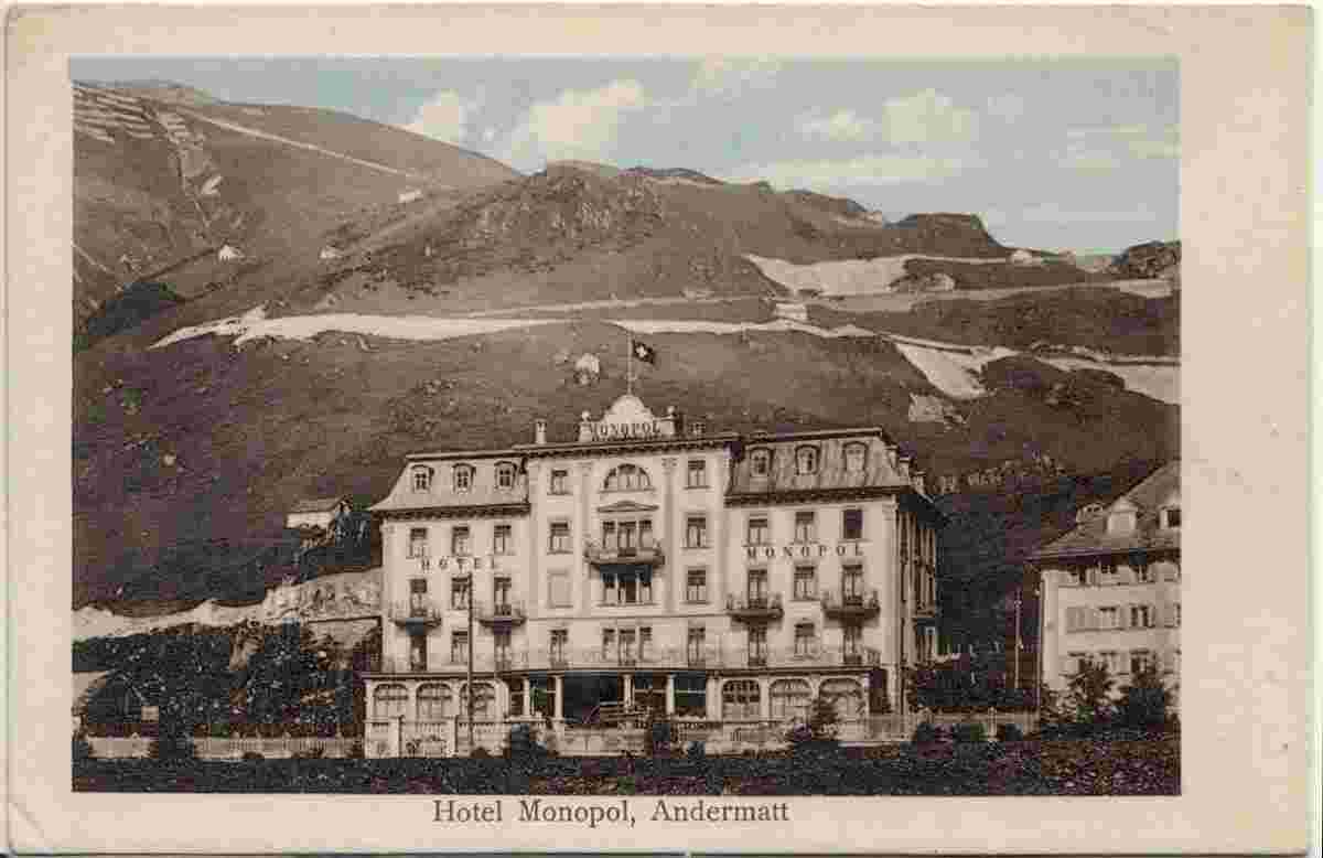 Andermatt. Hotel Monopol, 1925