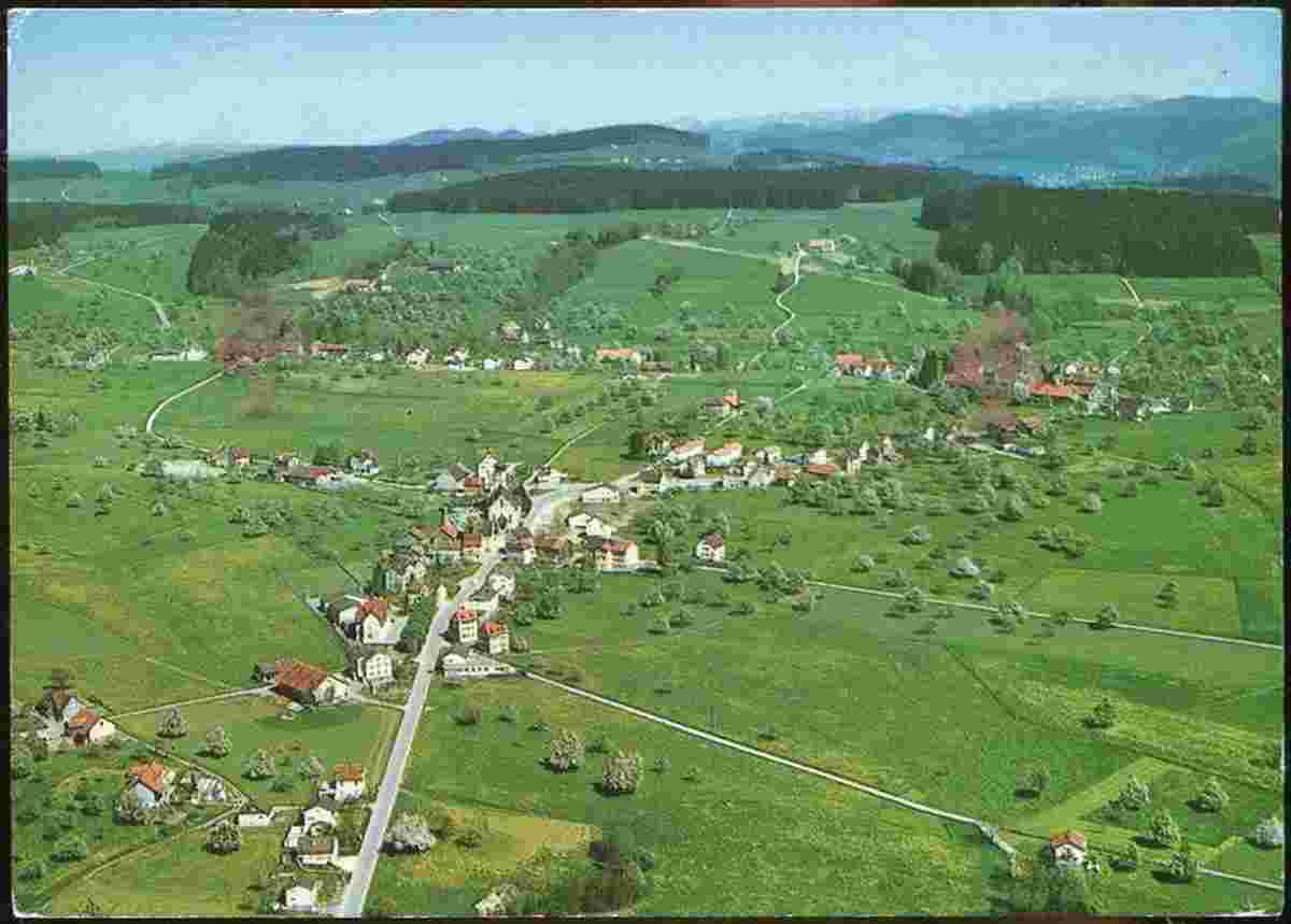 Andwil. Panorama von Dorf, 1986