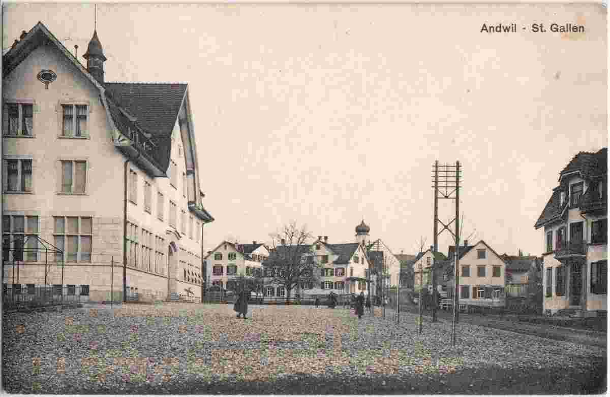 Andwil. Panorama von Dorf