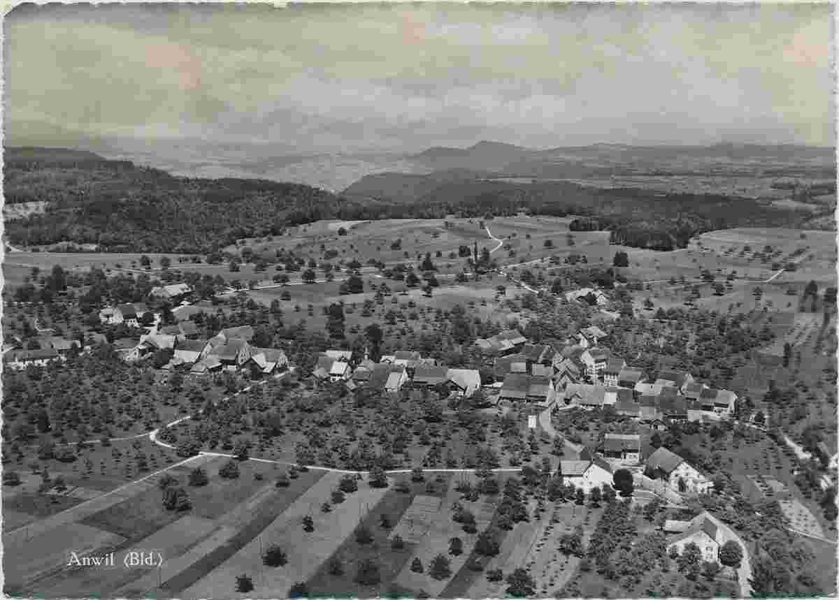 Anwil. Panorama von Anwil, 1958