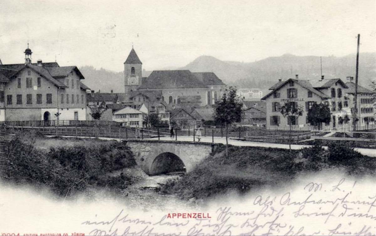 Appenzell. Brücke, 1912