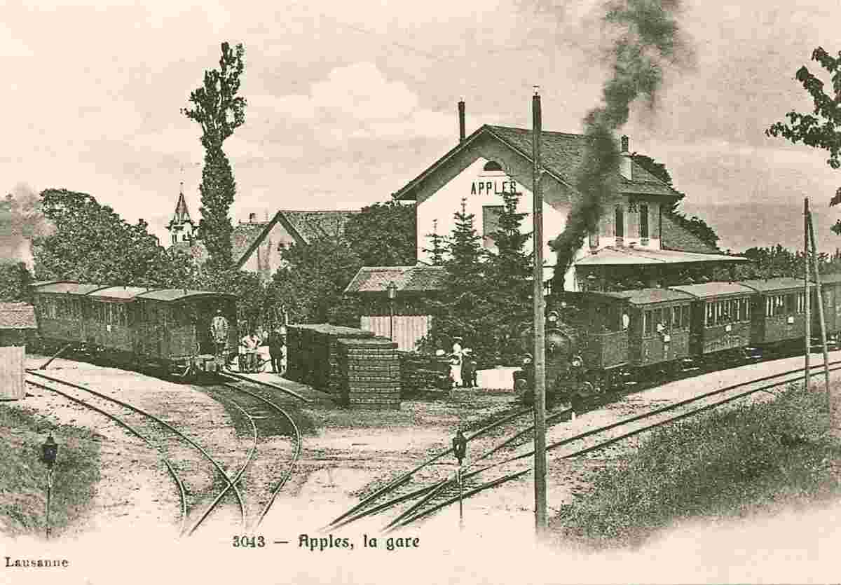 Apples. La Gare - Bahnhof, Eisenbahn, Zug
