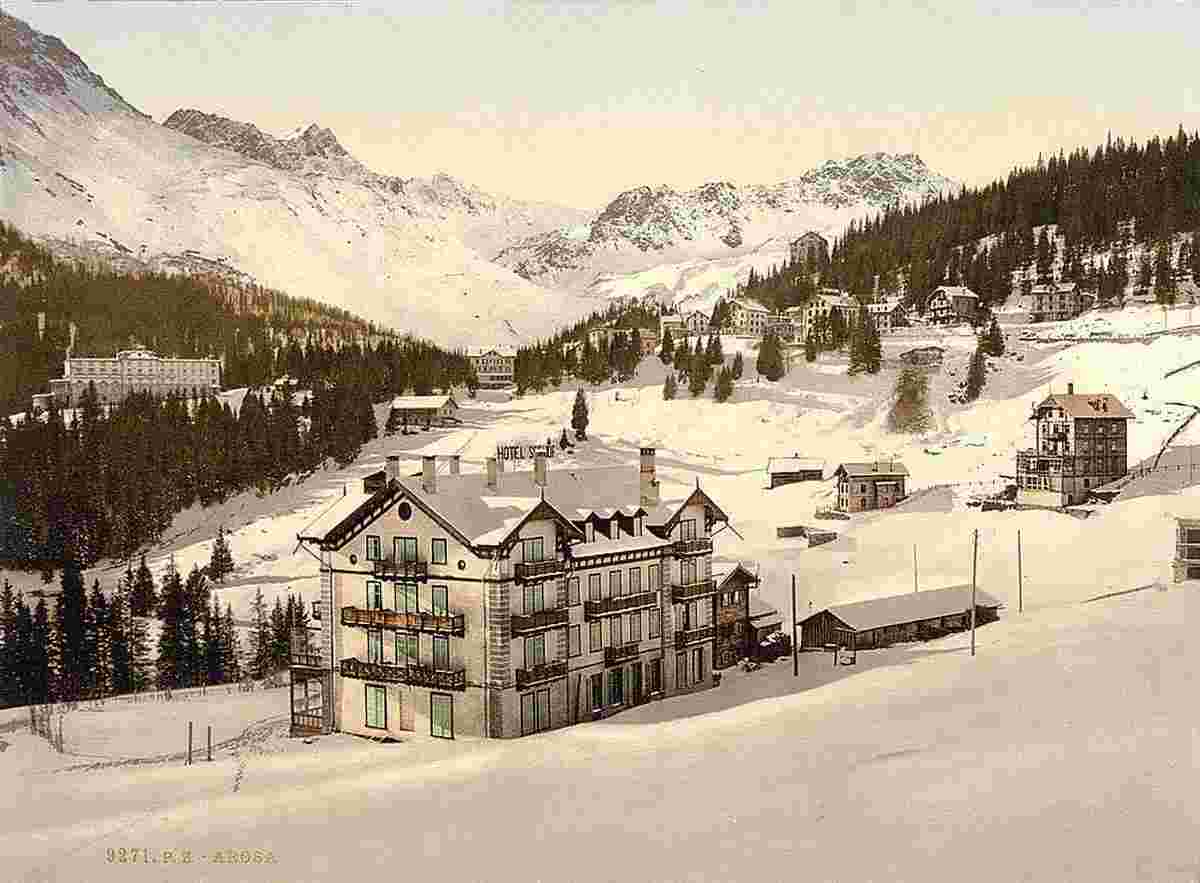 Arosa in winter, Grisons