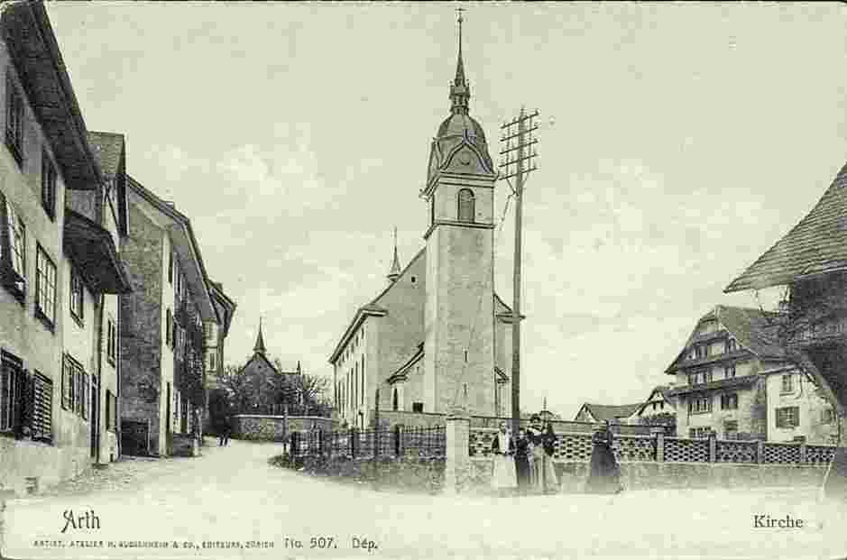 Arth. Kirche, um 1900