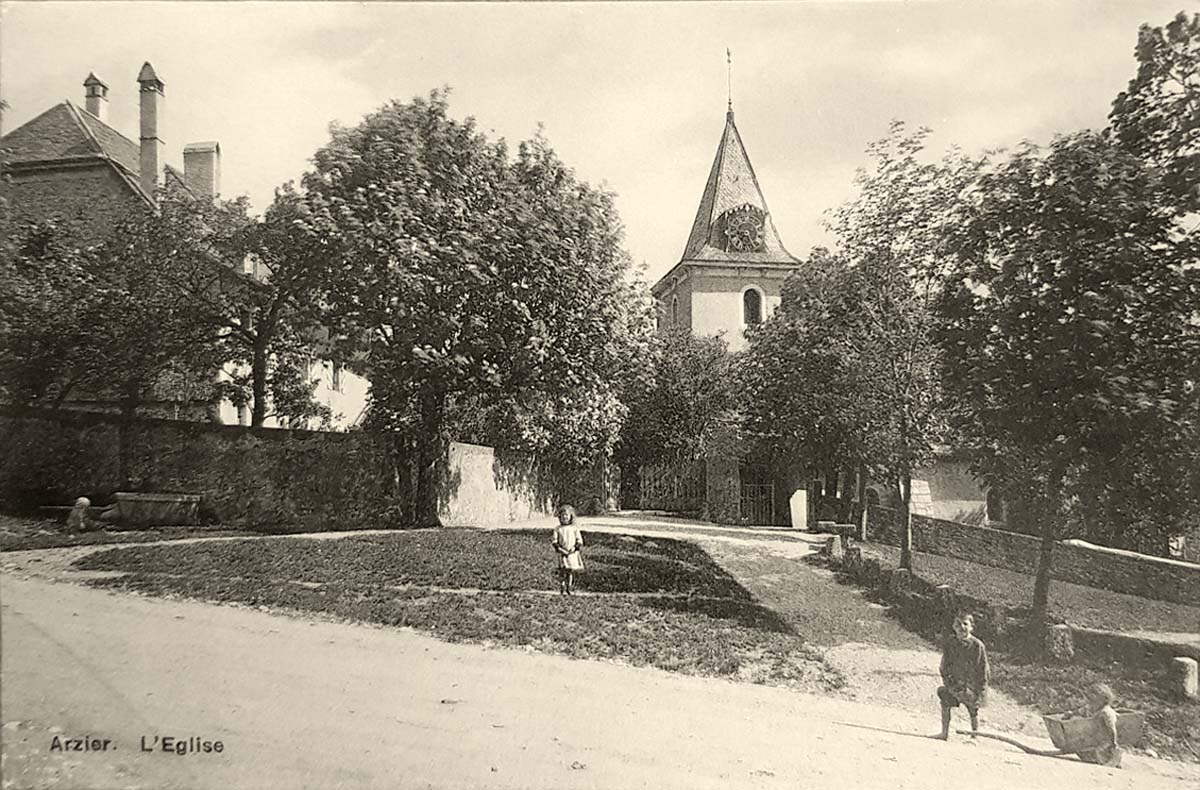 Arzier-Le Muids. Arzier - L'Église, 1921