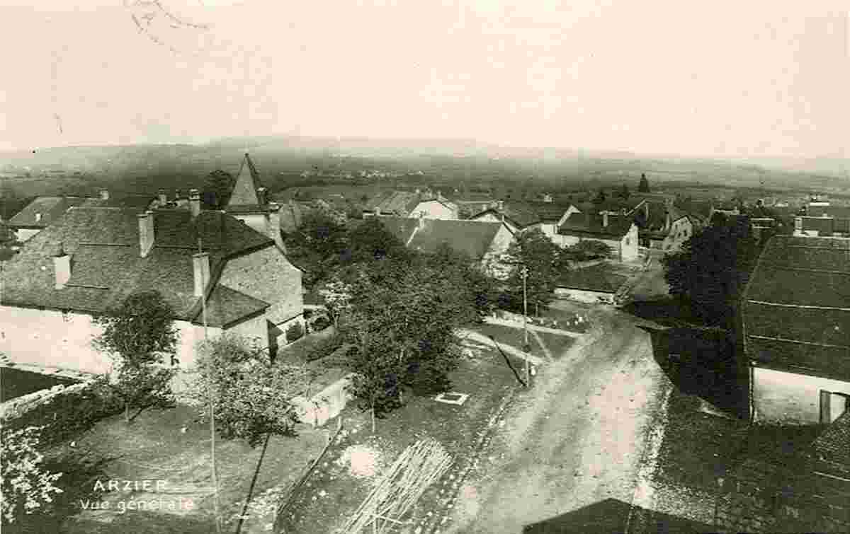 Arzier-Le Muids. Arzier - Vue générale du village - Gesamtansicht des Dorfes, 1927