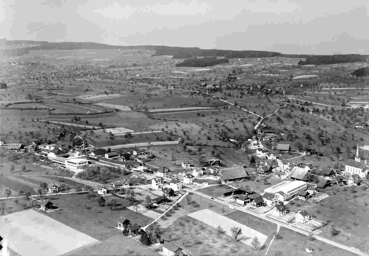 Ballwil. Blick auf Ballwil, 1954