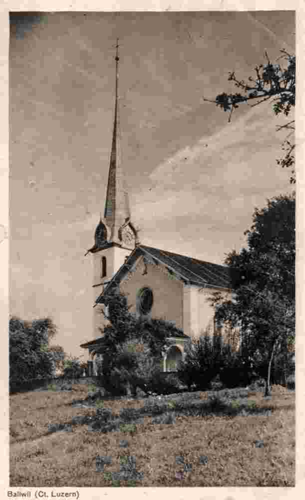 Ballwil. Kirche, 1924