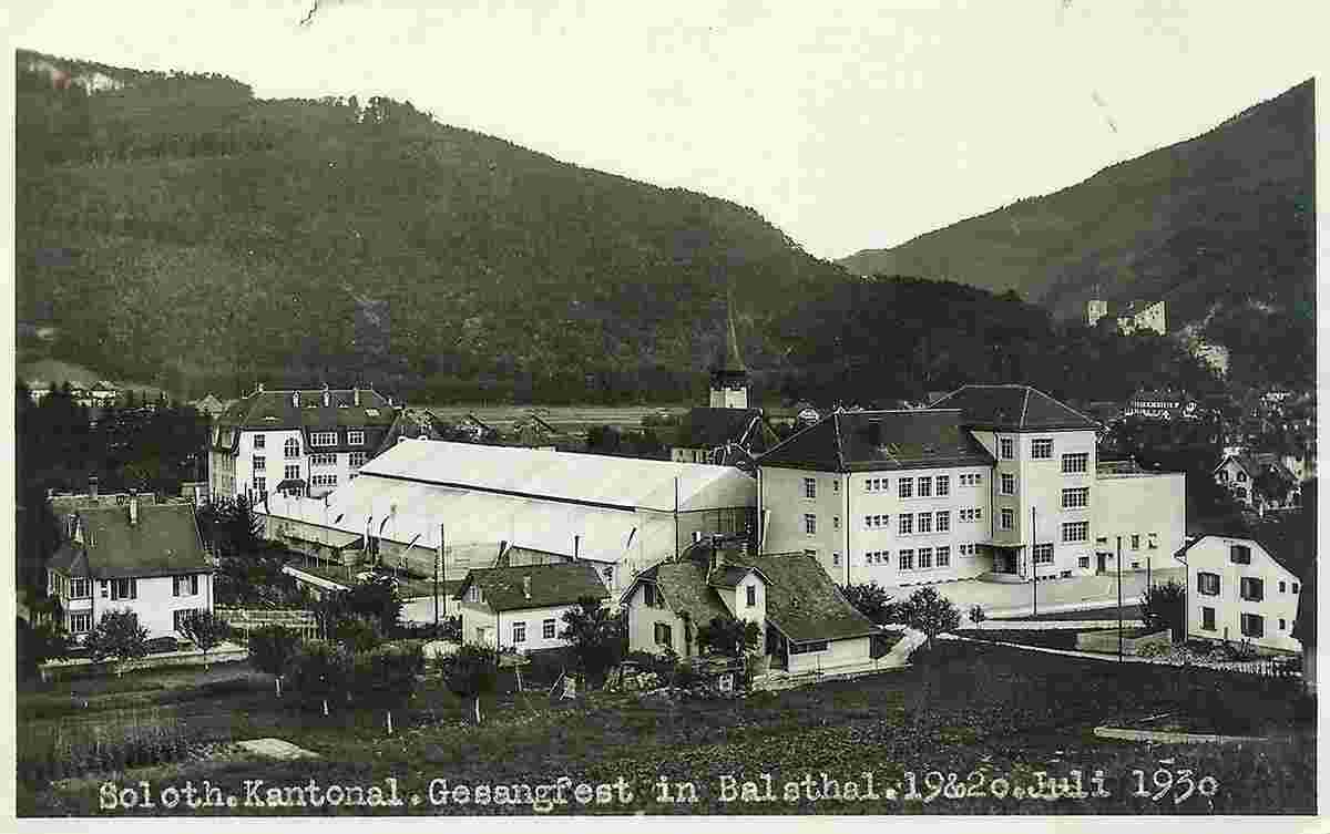 Solothurn Kantonalische Gesangsfest in Balsthal, 1930
