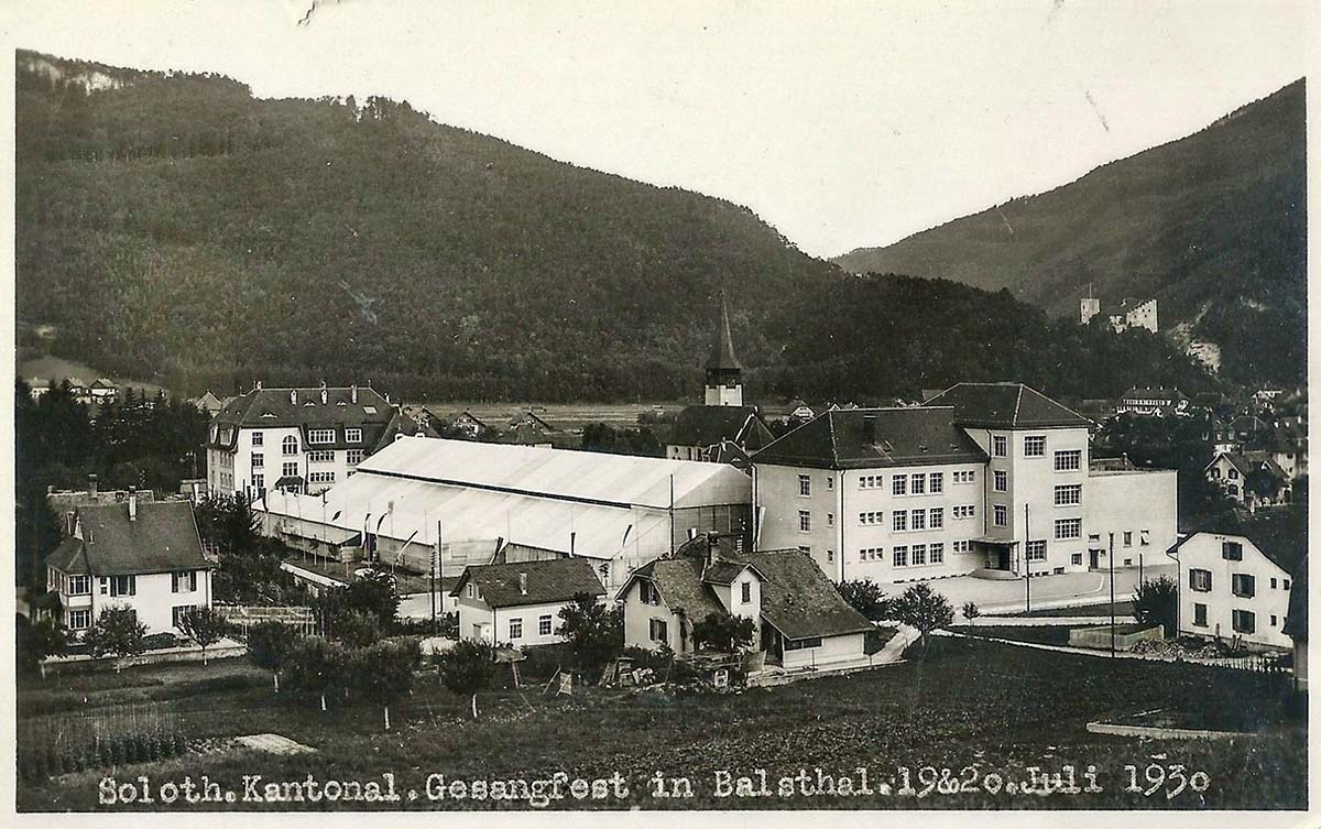 Solothurn Kantonalische Gesangsfest in Balsthal, 1930