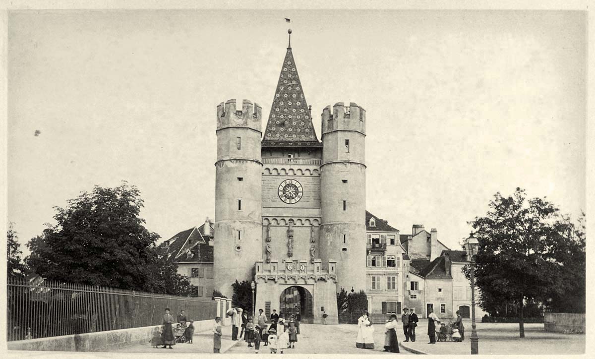 Basel. Porte de Spalen, um 1870
