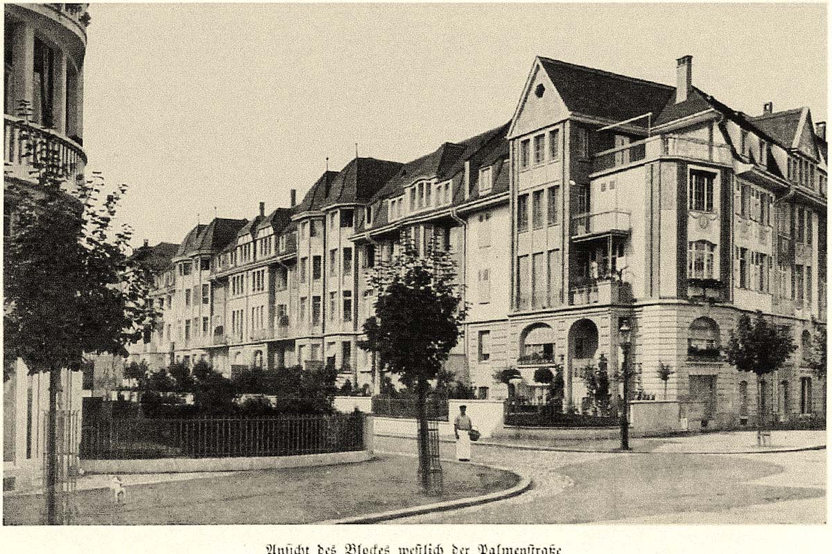 Basel. Wohnhäuser an der Palmenstraße, 1912