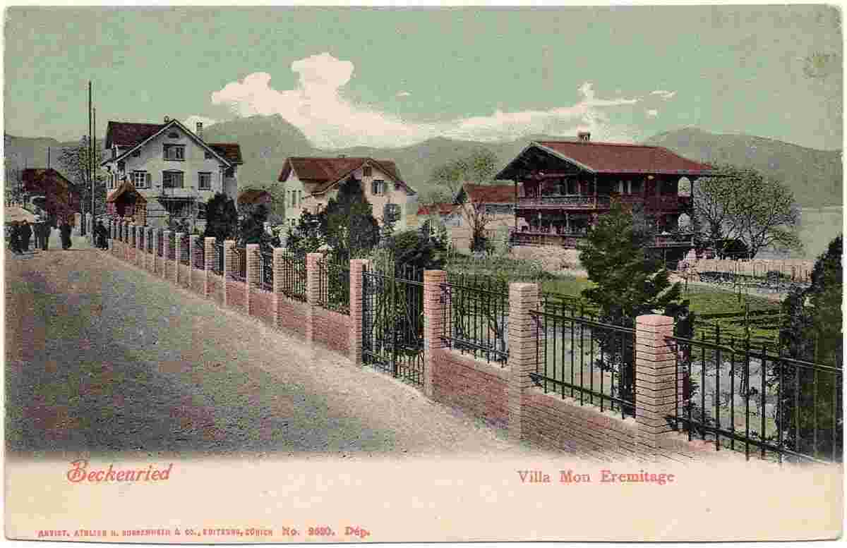 Beckenried. Villa Mon Ermitage Dichterin Isabelle Kaiser, um 1900