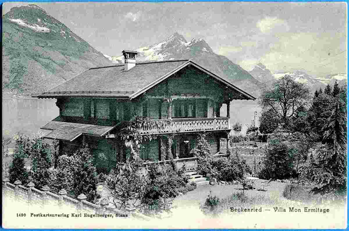 Beckenried. Villa Mon Ermitage Dichterin Isabelle Kaiser