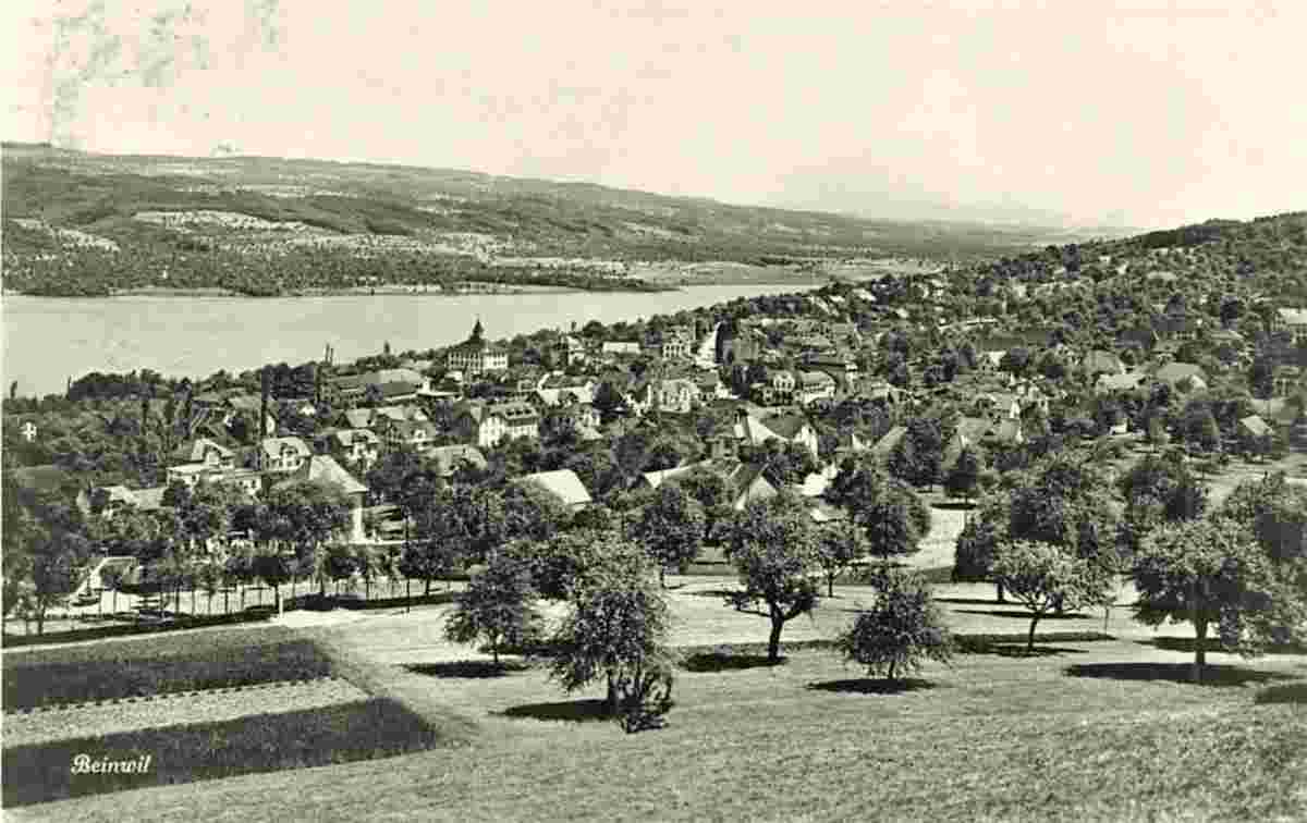Panorama von Beinwil am See, um 1929