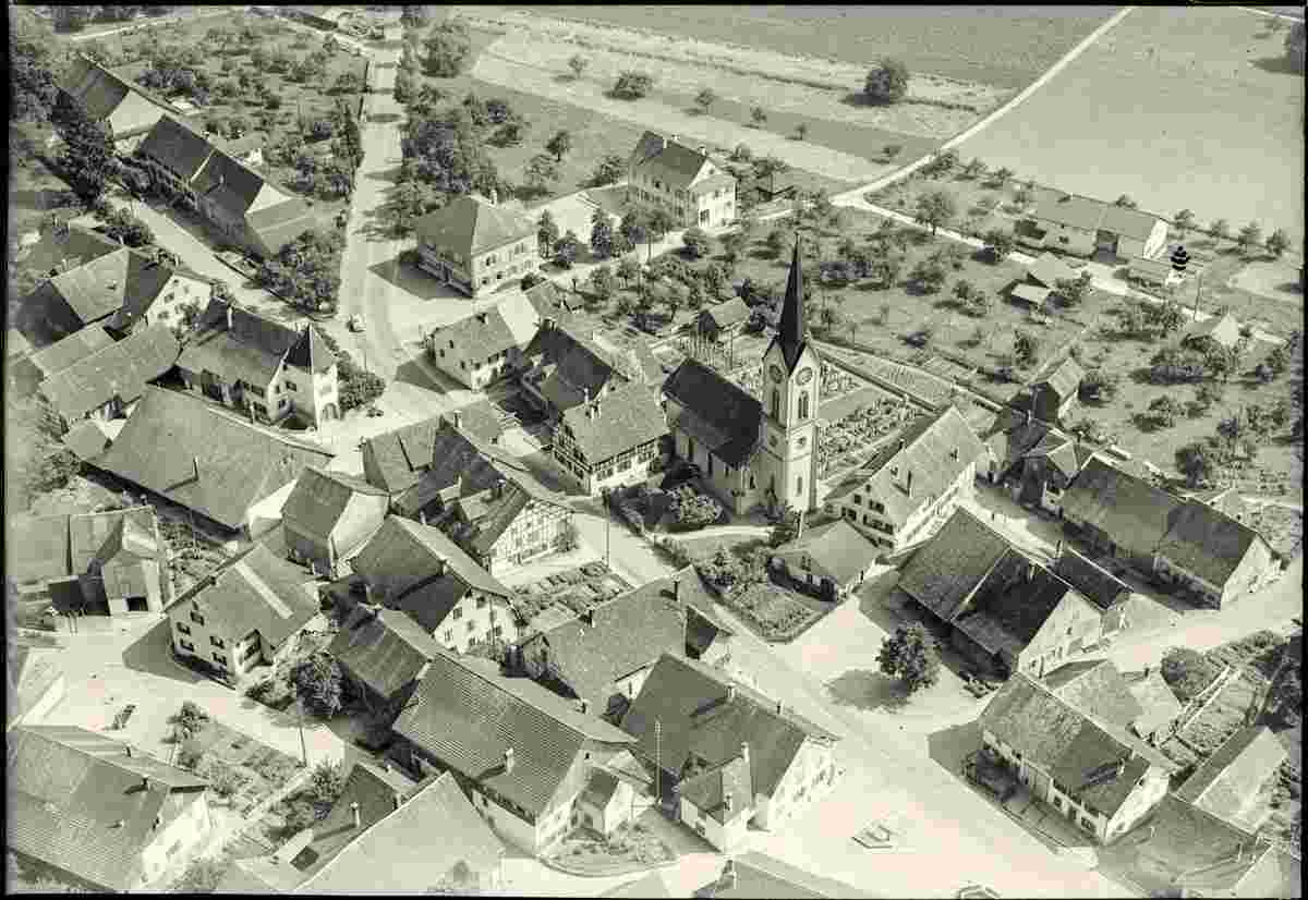 Benken. Panorama von Benken, 1953
