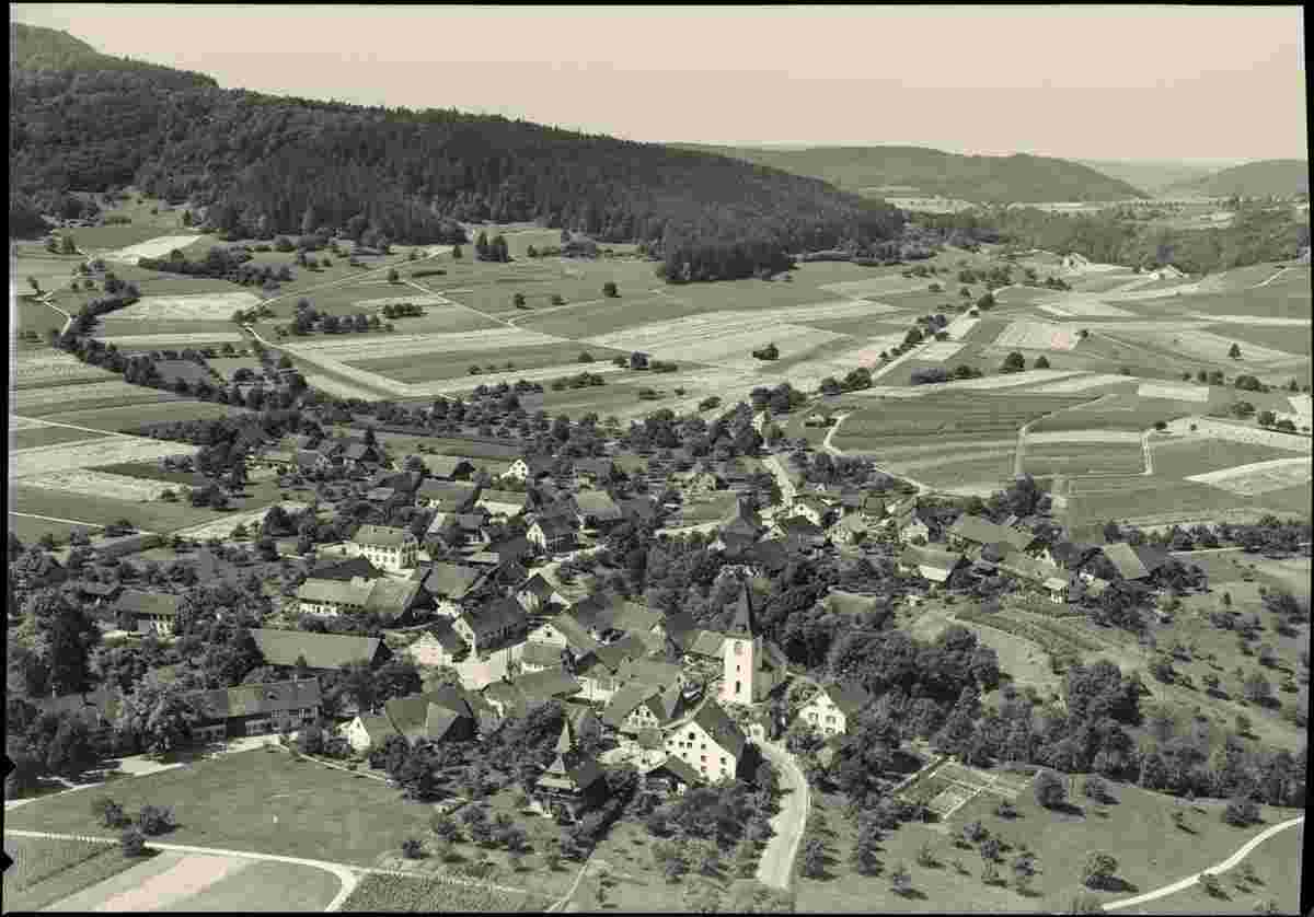 Berg am Irchel. Panorama von Berg am Irchel, 1954