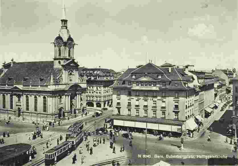 Bern. Bubenbergplatz, Heilig Geist Kirche