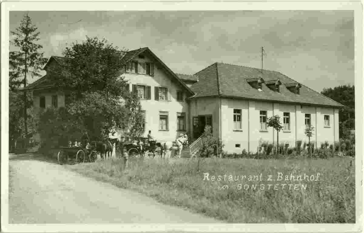 Bonstetten. Restaurant zum Bahnhof, 1939