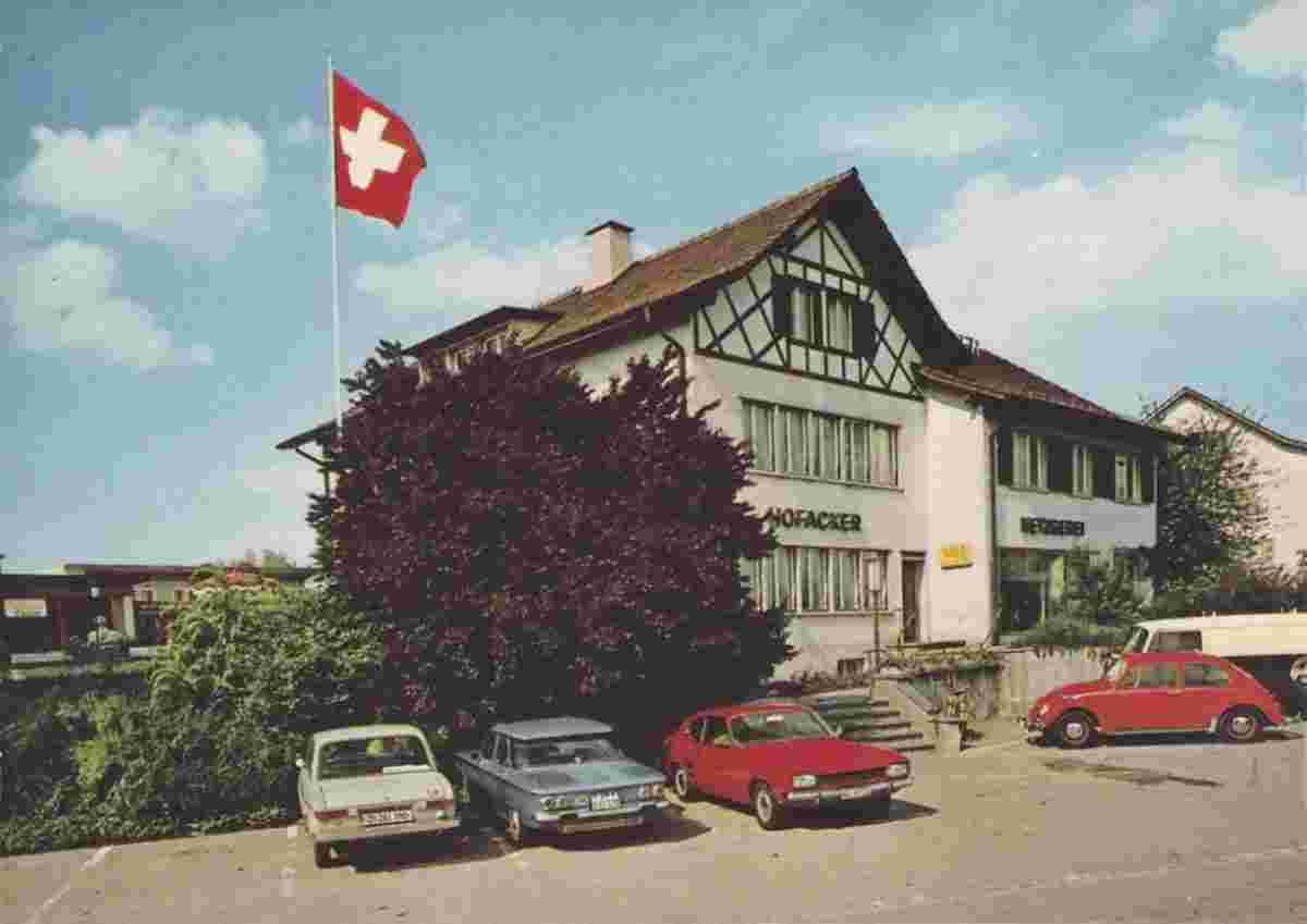 Brütten. Restaurant Hofacker, um 1970