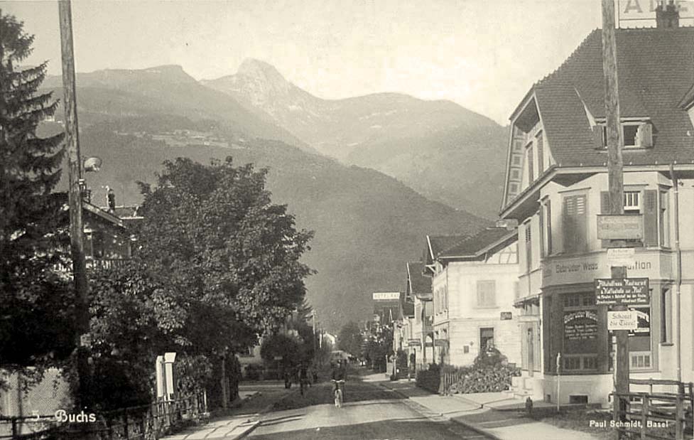Buchs AG. Panorama der Stadt, 1919