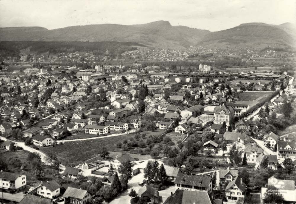 Buchs AG. Panorama der Stadt