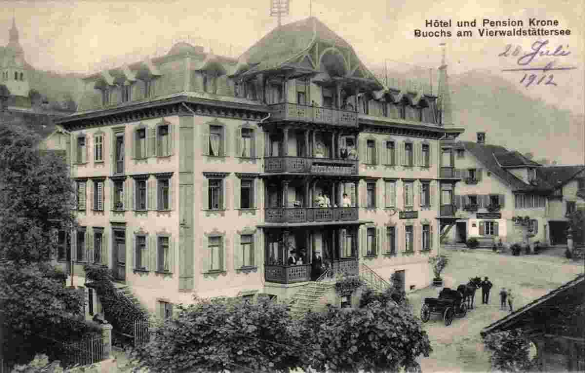 Buochs. Hotel-Pension Krone, 1912
