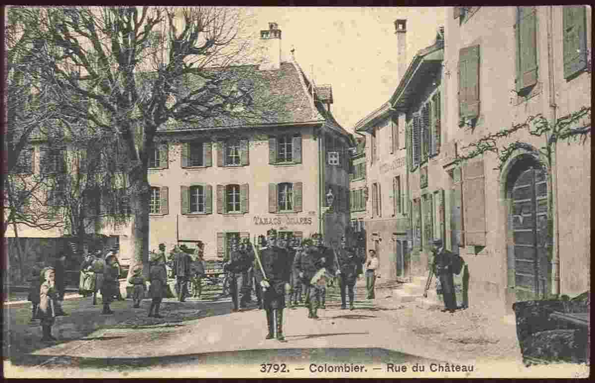 Colombier - Rue du Château, 1909