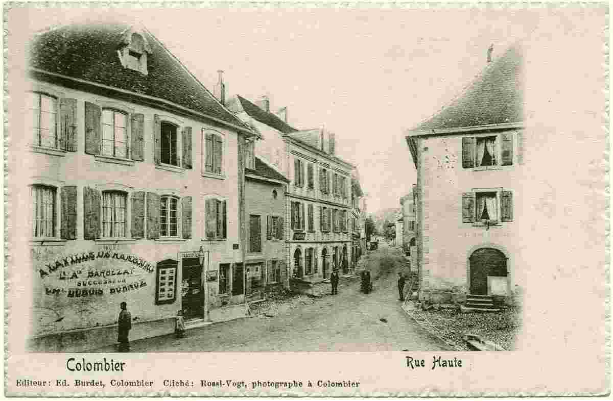 Colombier - Rue Haute, 1903