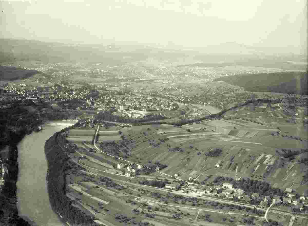 Panorama von Dachsen, Neuhausen, Schaffhausen, 1933