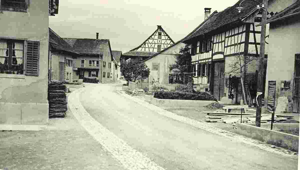 Dachsen. Unterer Dorfteil, um 1910