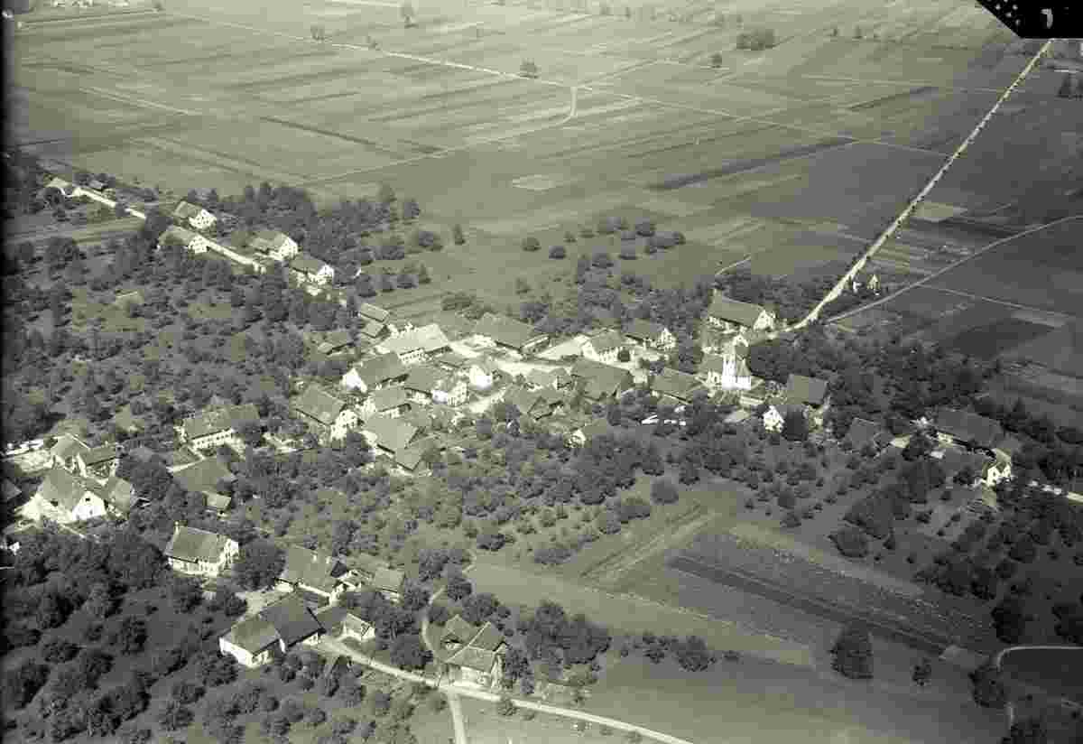 Panorama von Dällikon im Furttal, 1945
