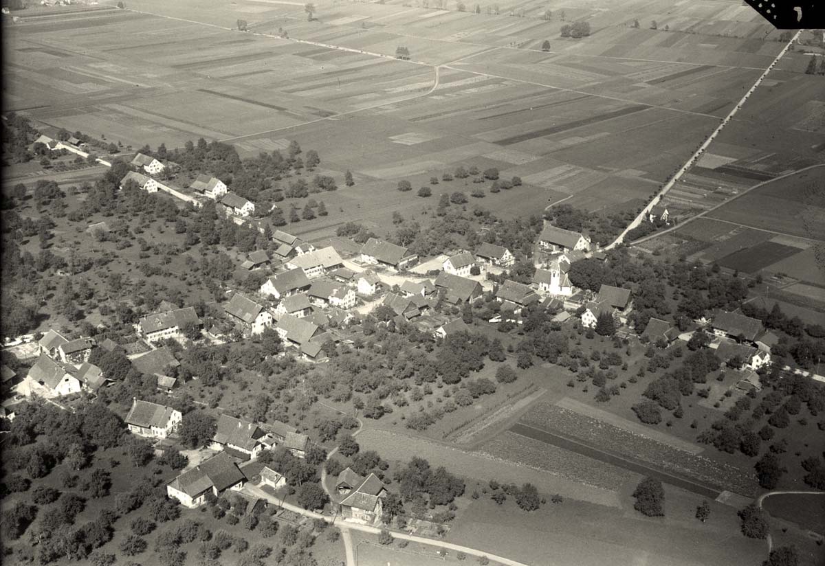Panorama von Dällikon im Furttal, 1945