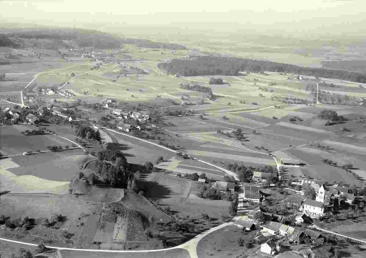 Dinhard. Panorama von Dinhard, 1958
