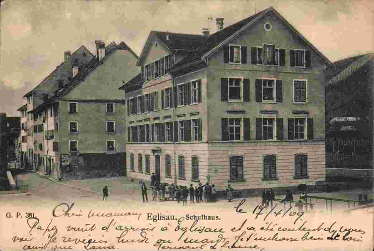 Eglisau. Schulhaus, 1909