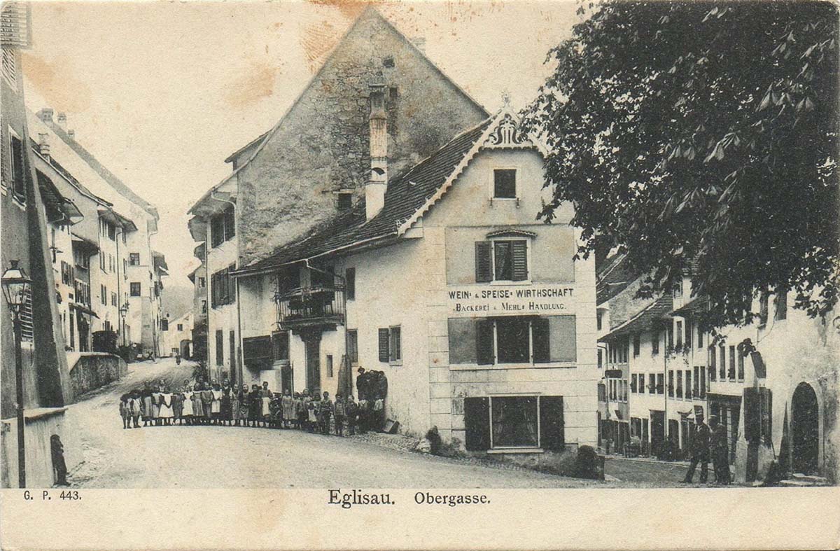 Eglisau. Wein, Speisewirtschaft, Bäckerei, 1920