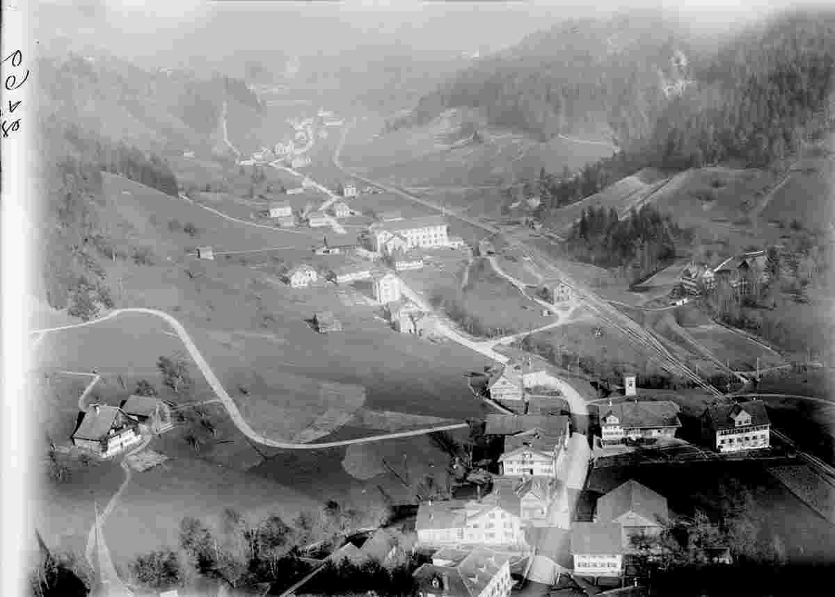 Fischenthal. Blick auf Steg im Tösstal, 1919