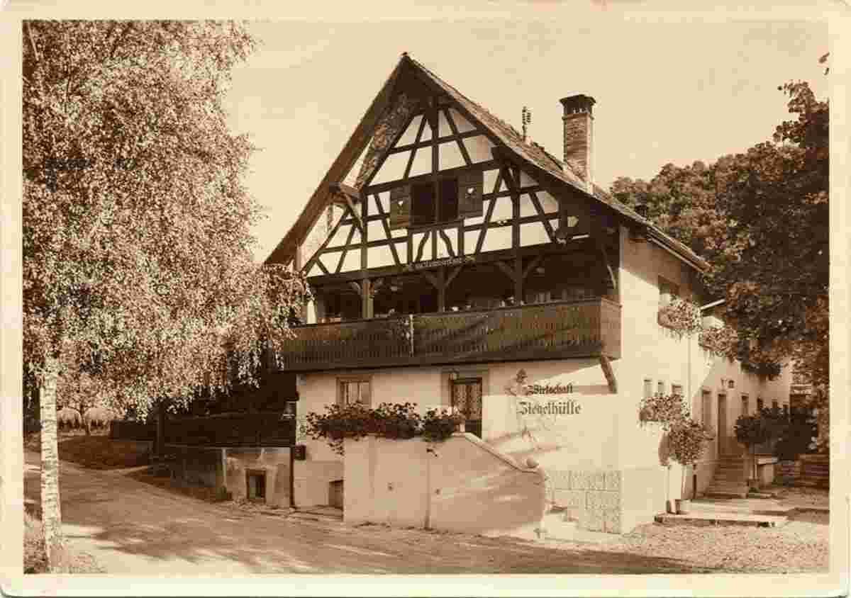 Flaach. Restaurant zur Ziegelhütte, Besitzer E. Hauenstein, um 1960