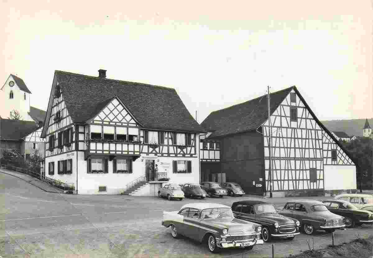 Flaach. Wirtshaus zum Sternen, Besitzer Familie Rüegg, um 1960
