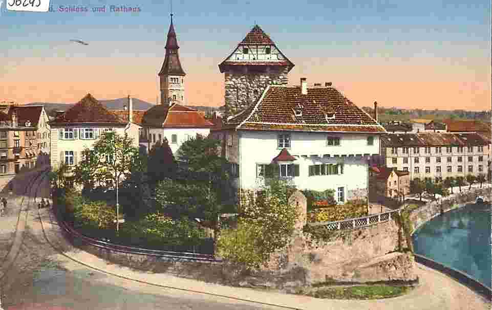 Frauenfeld. Rathaus, Schloß und Schuhfabrik