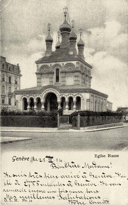 Genf (Genève). Russische Kirche, 1904