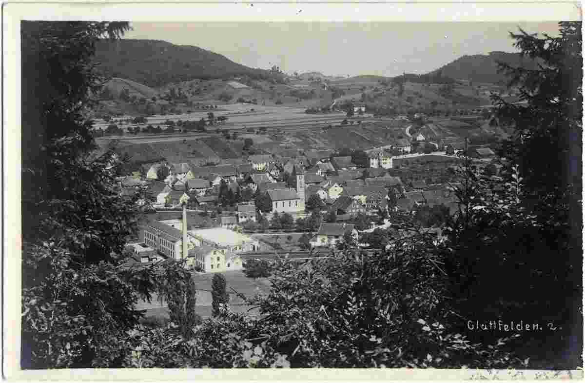 Blick auf Glattfelden, um 1925
