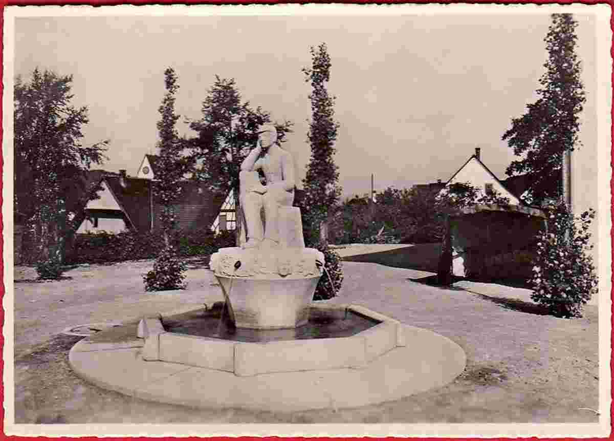 Glattfelden. Gottfried Keller-Brunnen, 1944