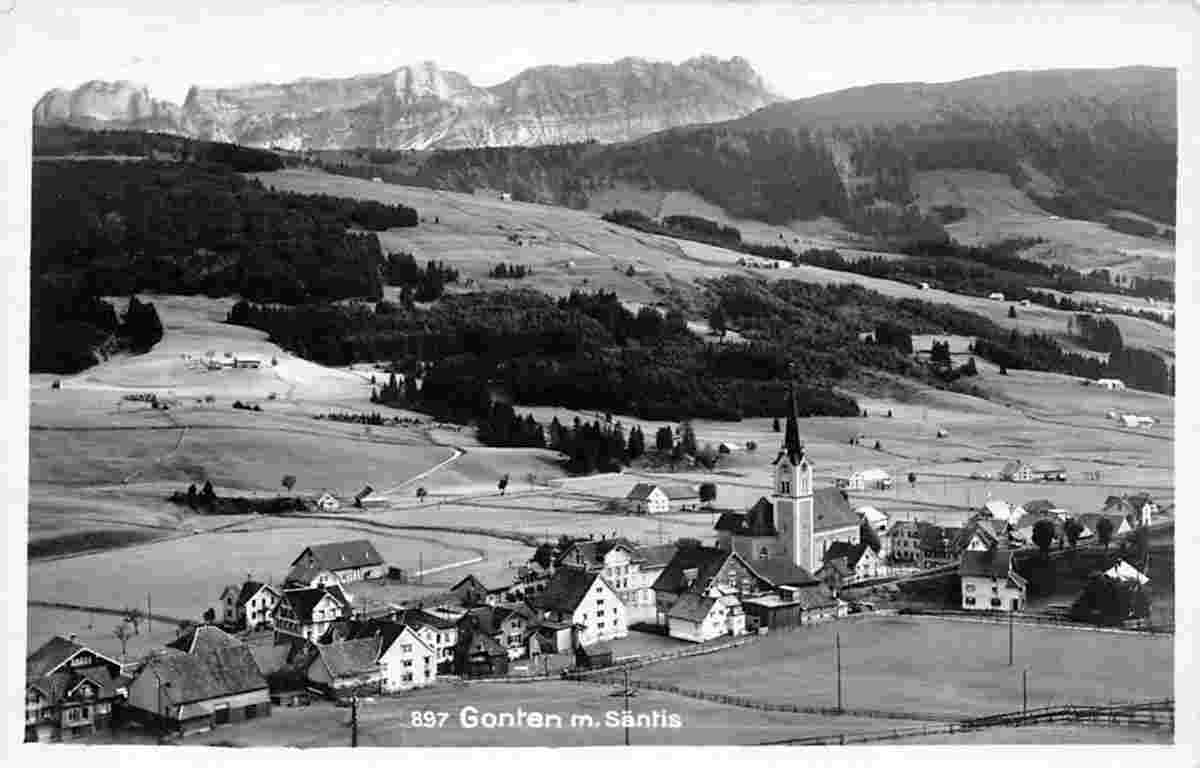 Blick auf Gonten, 1930