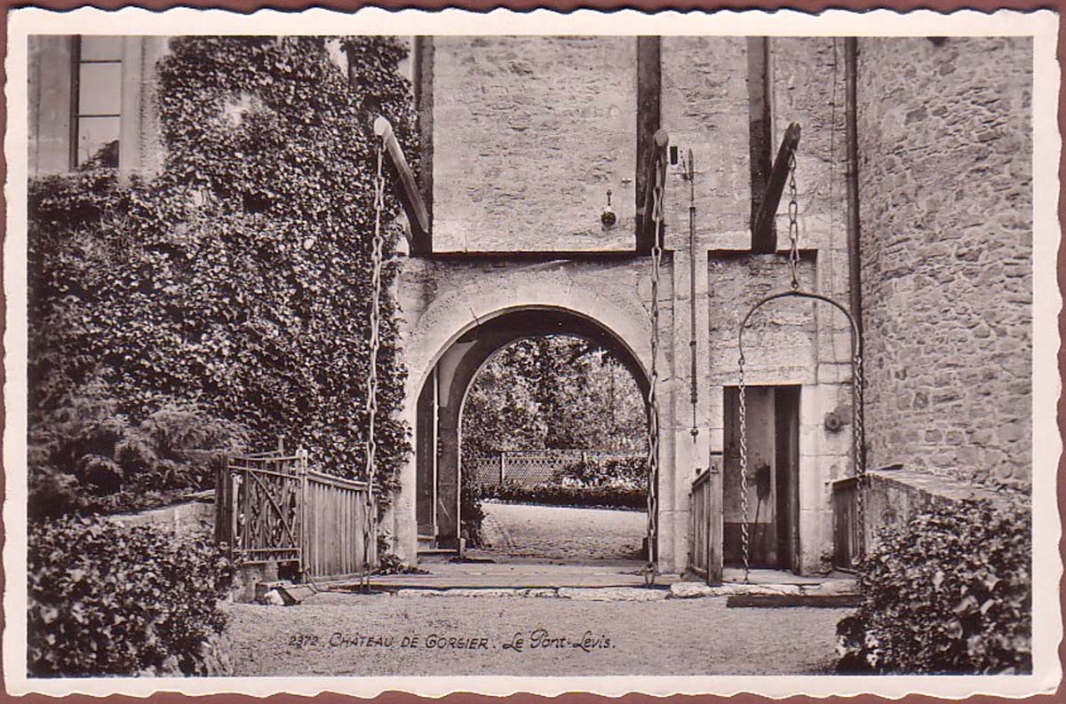 Gorgier. Château de Gorgier - Pont-Levis