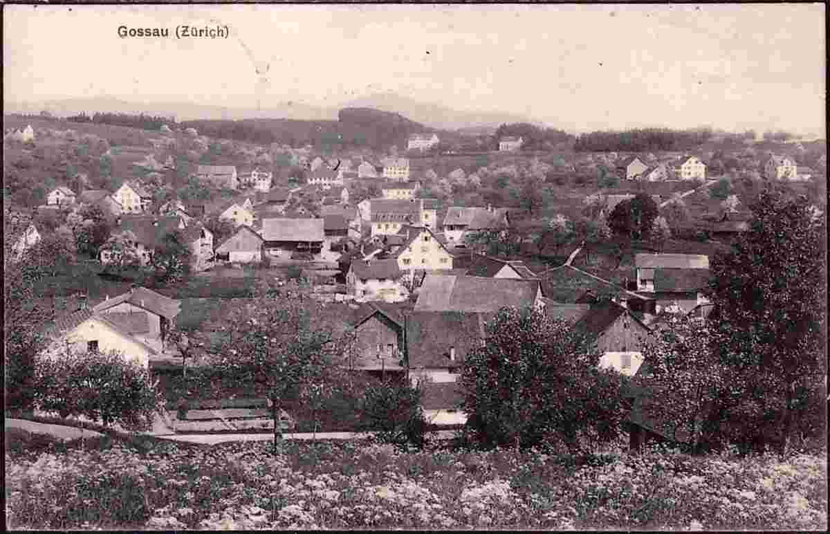 Blick auf Gossau, 1909
